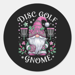 Adesivo Gnomo de Golfe de Disco Espírito de Natal Diversão