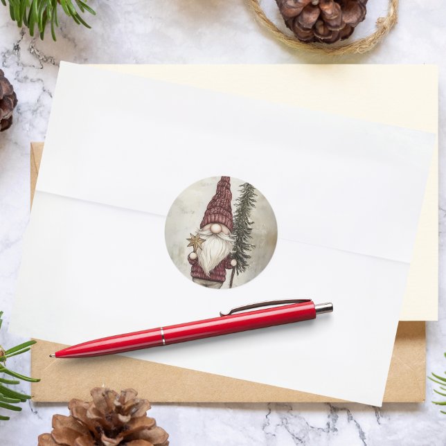 Adesivo Gnomo de Natal para as Festas (Criador carregado)