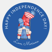 Gnomo do Dia da Independência de 4 de Julho Azul P