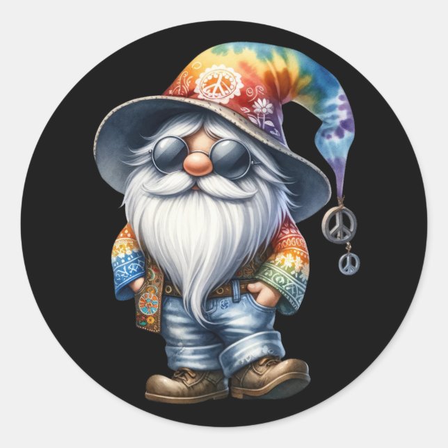Adesivo Gnomo Hippie (Frente)