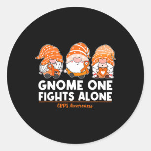 Adesivo Gnomo One Luta Sozinha Fita Laranja Awarenes
