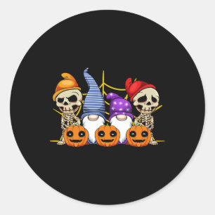 Adesivo Gnomo Skeleton preguiçoso Halloween Costume Bonito