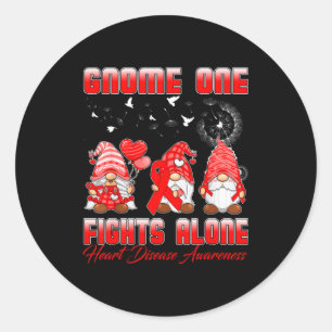 Adesivo Gnomo Um Luta Sozinho Amante dos Gnomies Doença Ca