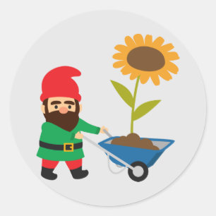 Adesivo Gnomos de jardim bonitos se divertem