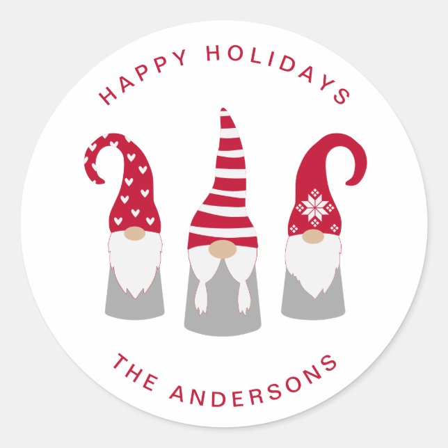 Adesivo Gnomos de Natal (Frente)
