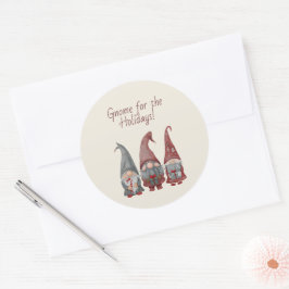 Adesivo Gnomos de Natal Adoráveis com Feliz Natal