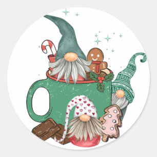 Adesivo Gnomos de Natal e Cacau