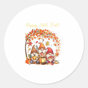 Adesivo Gnomos de Outono Feliz Outono para Todos Folhas de