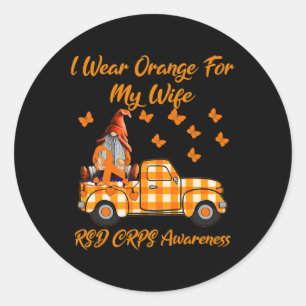 Adesivo Gnomos Eu Visto Laranja Para Minha Esposa Rsd Crps