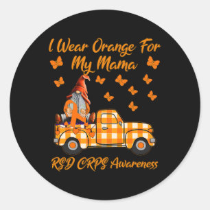 Adesivo Gnomos Eu Visto Laranja Para Minha Mãe RSD Awarene