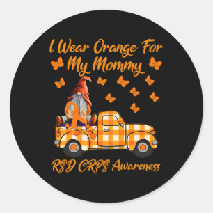 Adesivo Gnomos Eu Visto Laranja Para Minha Mamãe RSD CRPS 