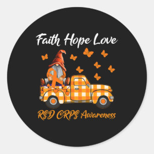 Adesivo Gnomos Faith Esperança Adora Consciência RSD CRPS