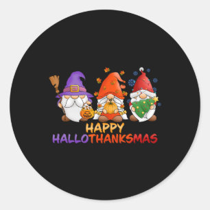 Adesivo Gnomos Halloween Dia de Ação de Graças Feliz Hall