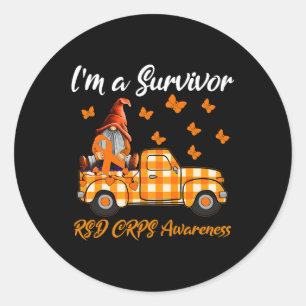 Adesivo Gnomos, sou um Sobrevivente, Rsd Crps Consciência