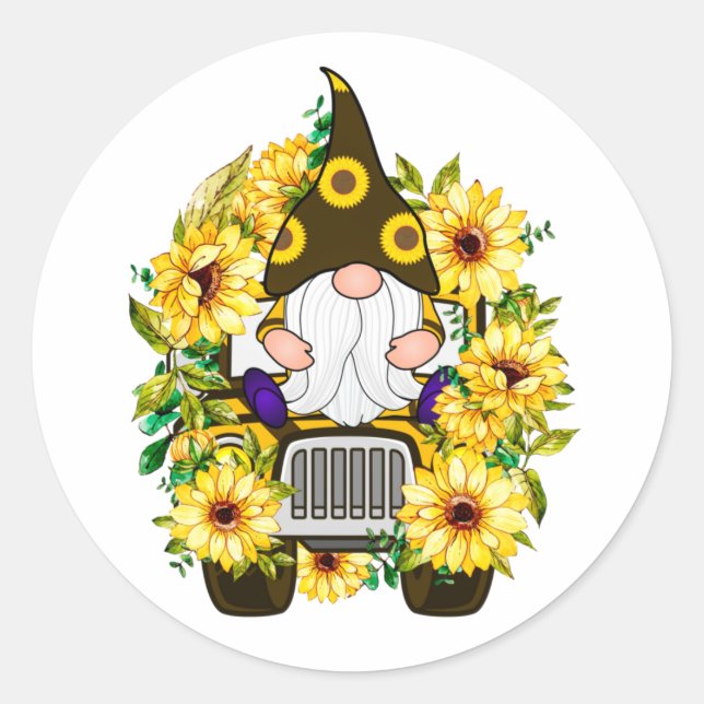 Adesivo Gnomos Sunflower Truck (Frente)