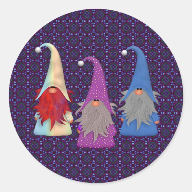 Adesivo Gnomos Trio Stickers (Frente)