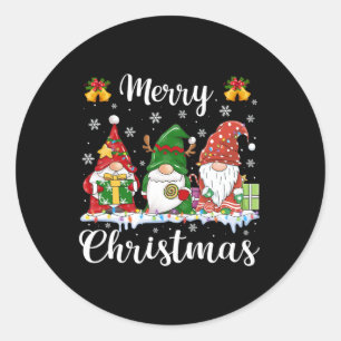 Adesivo Gnomos Xmas S Feliz Natal Homens Mulheres Crianças