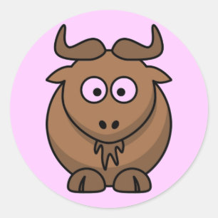 Adesivo Gnu dos desenhos animados