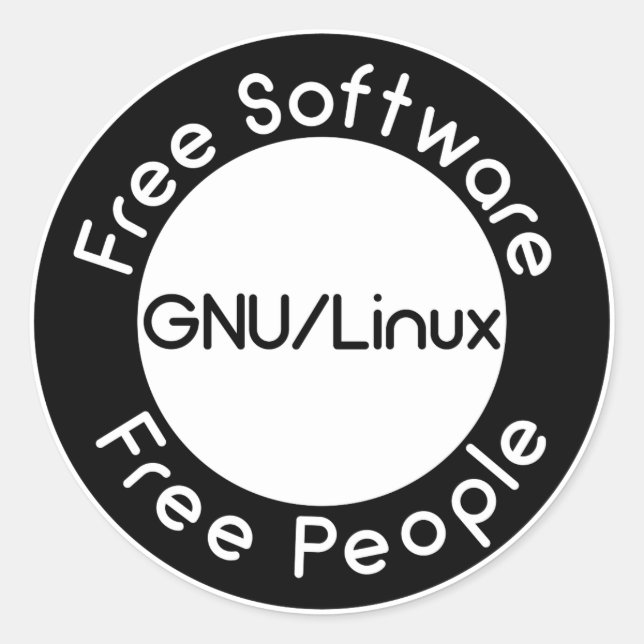 Adesivo GNU/Linux (Frente)