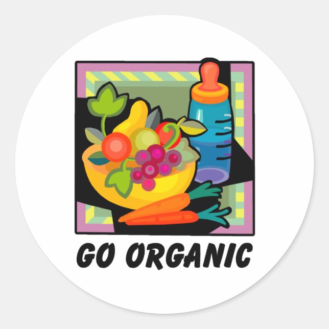 Adesivo Go Organic (Frente)
