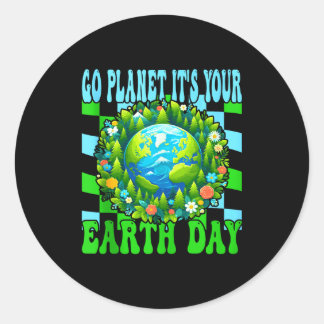 Adesivo Go planet earth day cute earth nature lovers tank