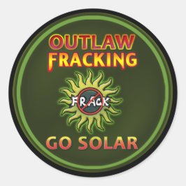 Adesivo "Go Solar - Outlaw Frack" da Terra "Go Solar"