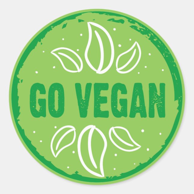 Adesivo Go Vegan (Frente)
