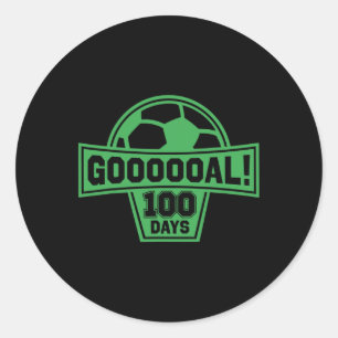 Adesivo Goal! 100 Dias De Futebol Escolar 100º Dia Da Esco