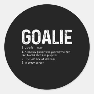 Adesivo Goalie Definição Divertida Gear Goalkeepe de Hóque