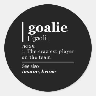 Adesivo Goalie Goalkeeper Definition Soccer Hockey
