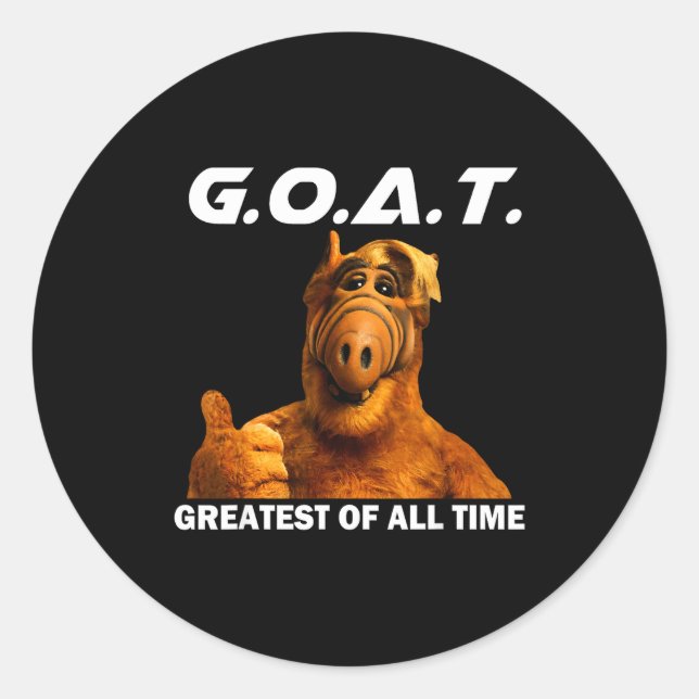 Adesivo Goat Greatest Of All Time Funny Meme  (Frente)