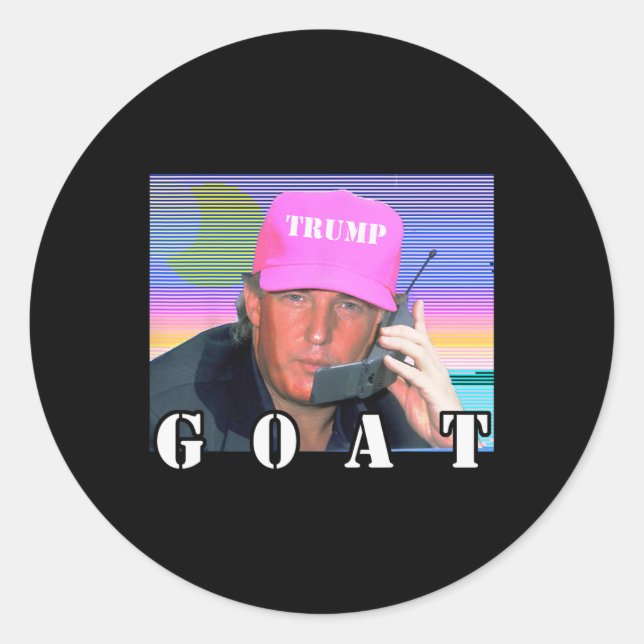 Adesivo Goat Republican Trump 2024 Engraçado (Frente)
