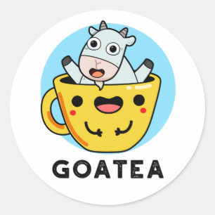 Adesivo Goatea Funny Goat Tea Pun