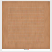 Goban 13x13 com Linhas Brancas Personalizável 14"