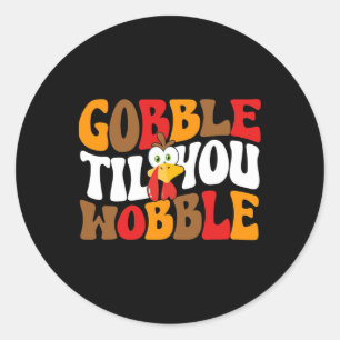 Adesivo Gobble Até Que Você Acaba Com A Turquia.