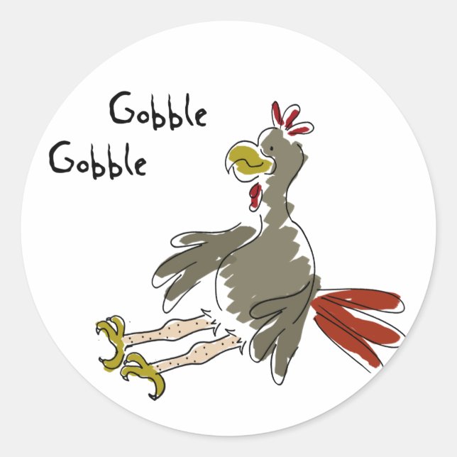 Adesivo Gobble Gobble (Frente)