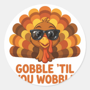 Adesivo Gobble Til You Wobble