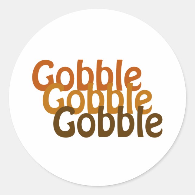 Adesivo Gobble Turquia (Frente)
