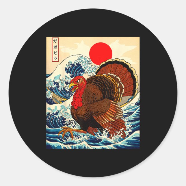 Adesivo Gobblezilla Turkey Funny Thanksgiving For Men Wome (Frente)