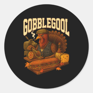 Adesivo Gobbol Peru Gobble Gool Dia de Ação de Graças Retr