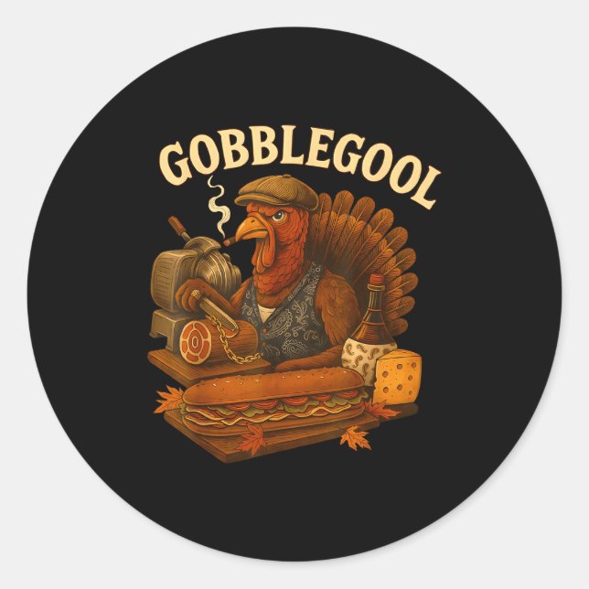 Adesivo Gobbol Turkey Thanksgiving  (Frente)