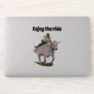 Adesivo Goblin Rider Ox Racing Fantasy Art Sticker