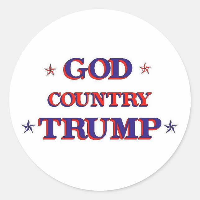 ADESIVO GOD COUNT TRUMP (Frente)