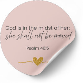Adesivo God Is In The Midst Of Her Sticker – Psalm 46:5