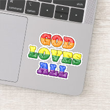"God Loves All" Gay/LGBTQIA+/Queer Christian Pride