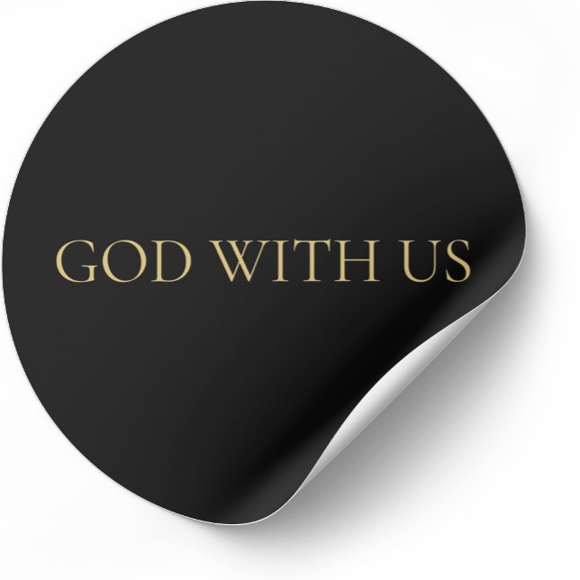 Adesivo GOD WITH US – Christmas Sticker (Criador carregado)