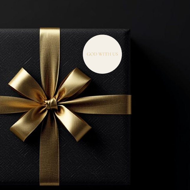 Adesivo GOD WITH US Cream Christmas Sticker #2 (Criador carregado)