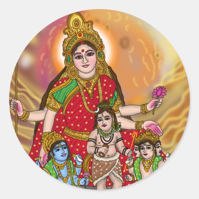 Adesivo Goddess Durga Sticker (Frente)