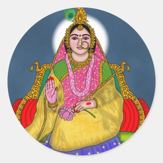 Adesivo Goddess Radha Sticker (Frente)
