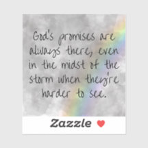 God's Promises Sticker - Hope Through the Storm